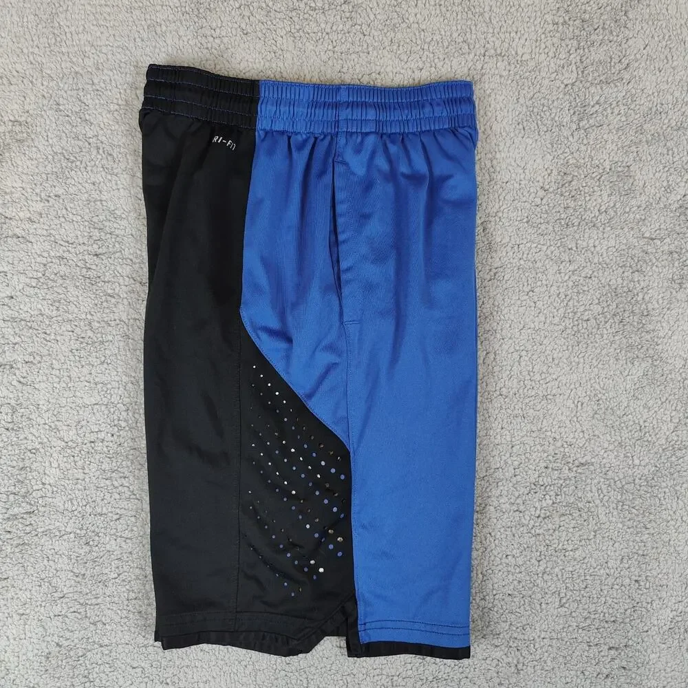 Nike Dri Fit Shorts Mens Medium Blue Black color block Basketball Athletic summ